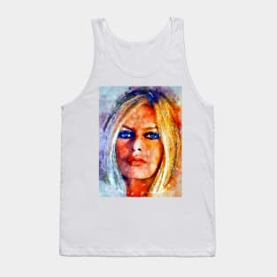 Watercolor Bardot Tank Top